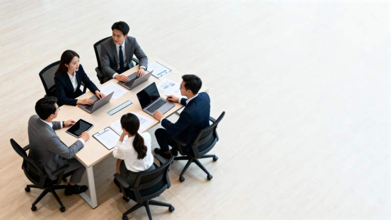 商务会议讨论中图片