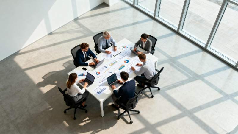 商务会议进行中图片