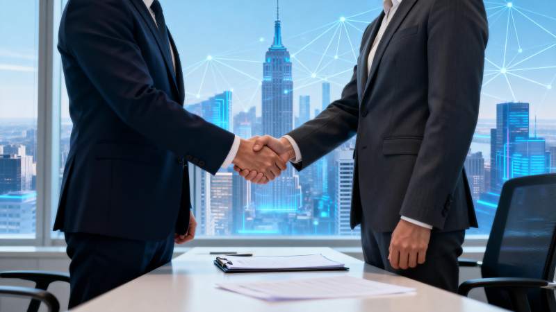 商务握手合作图片