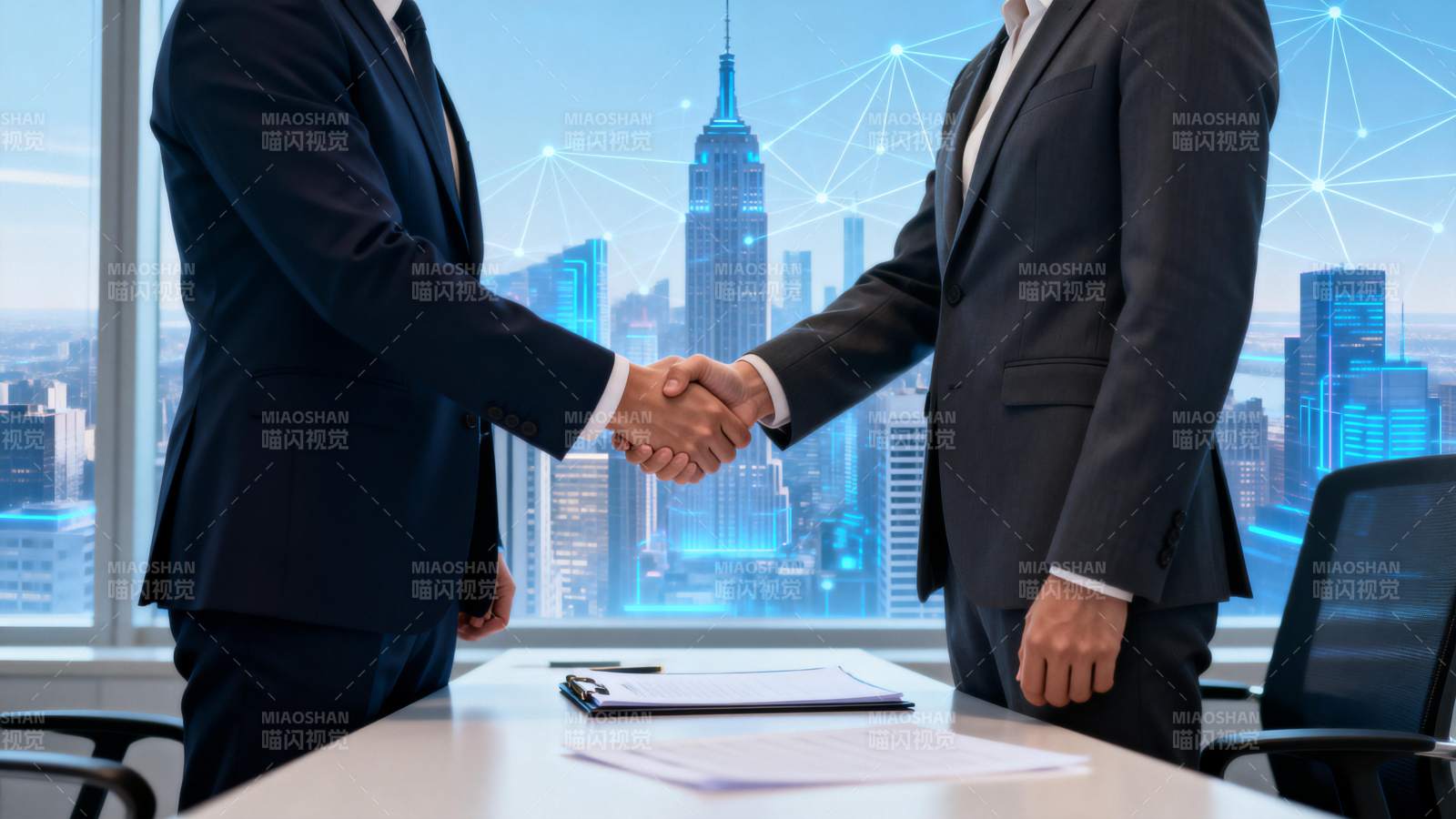 商务握手合作图片