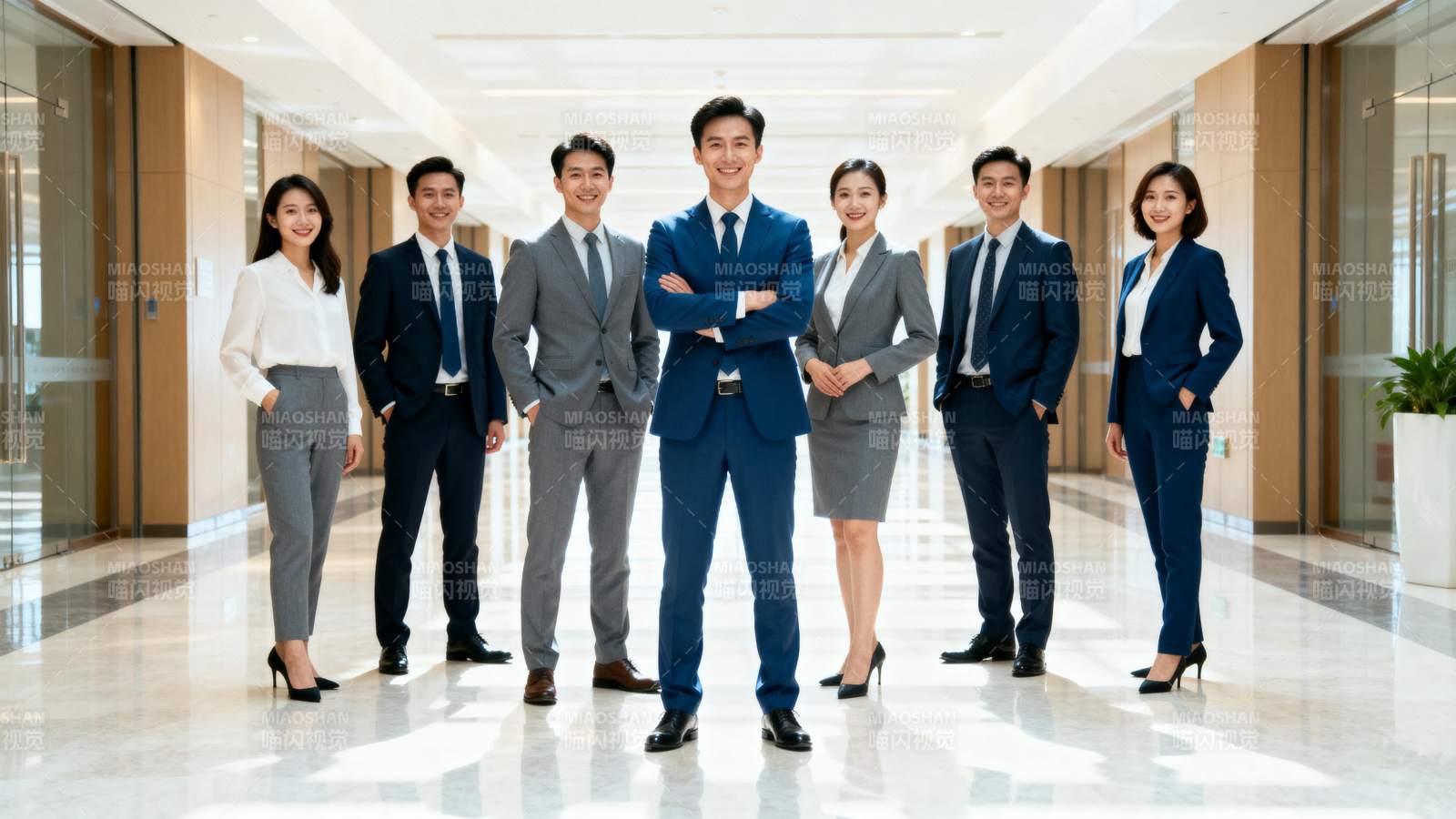 商务团队合影图片