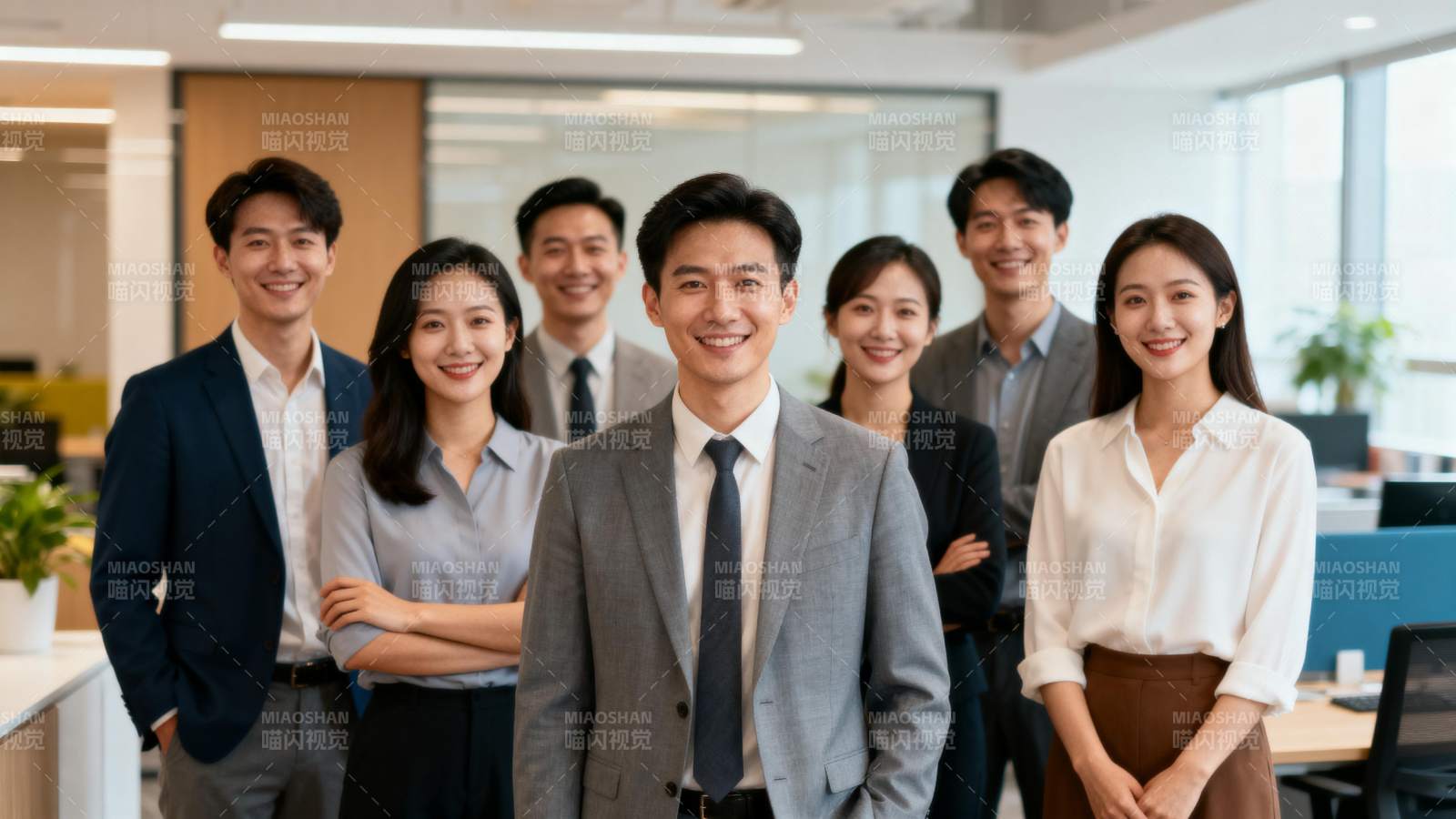 职场团队合影图片