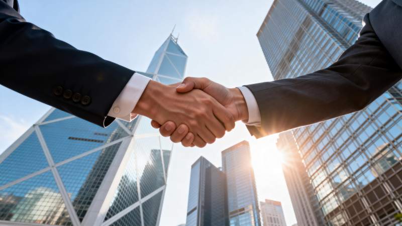 商务握手合作图片