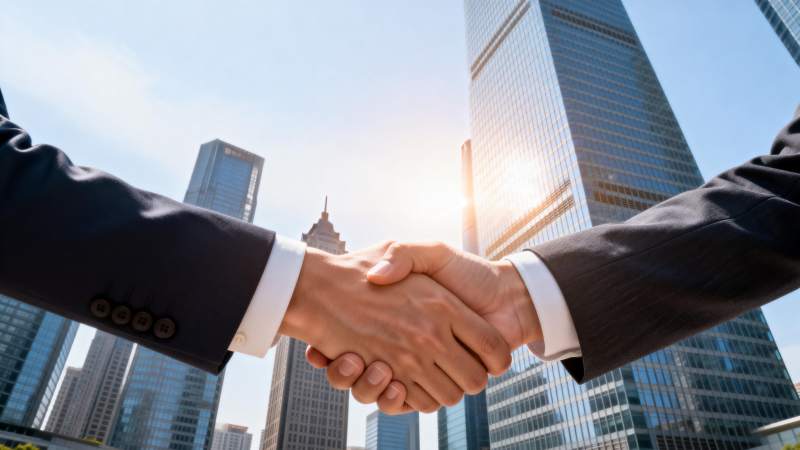 商务握手 合作双赢图片