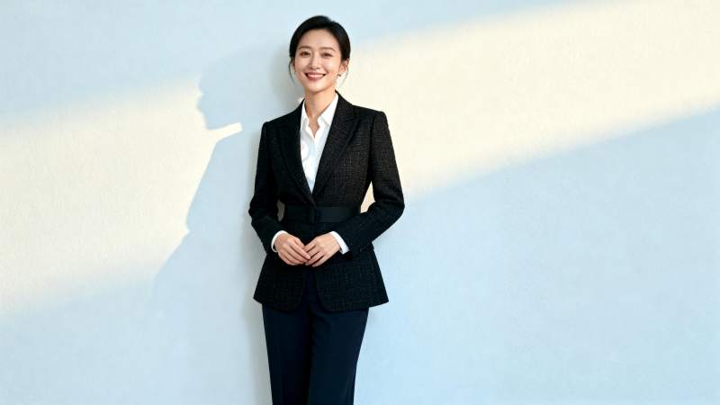 职场女性自信微笑图片