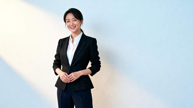 职场女性自信微笑图片