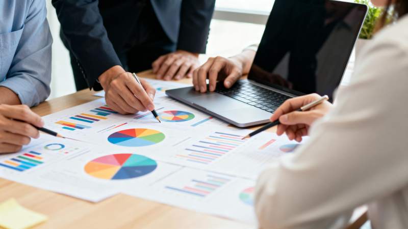 团队分析数据图表图片