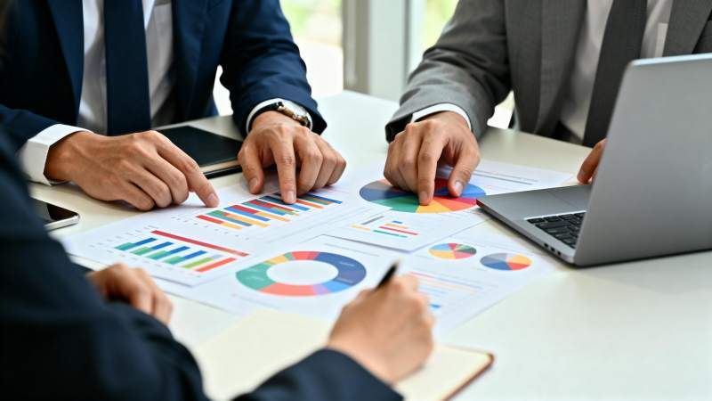商务会议分析数据图片