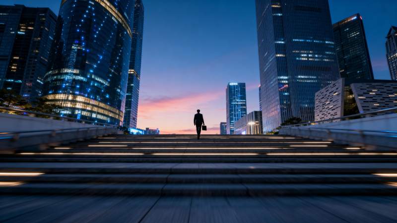 都市夜归人图片