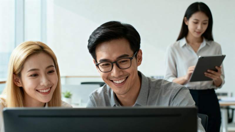 团队协作办公场景图片