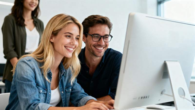 团队协作办公场景图片