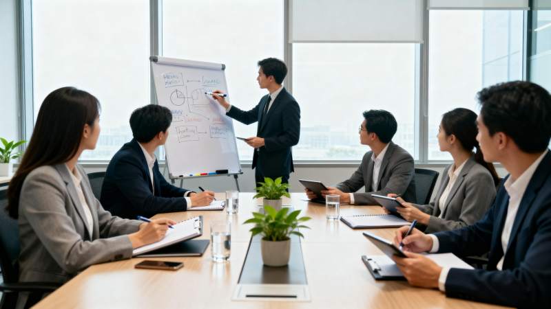 商务会议进行中图片