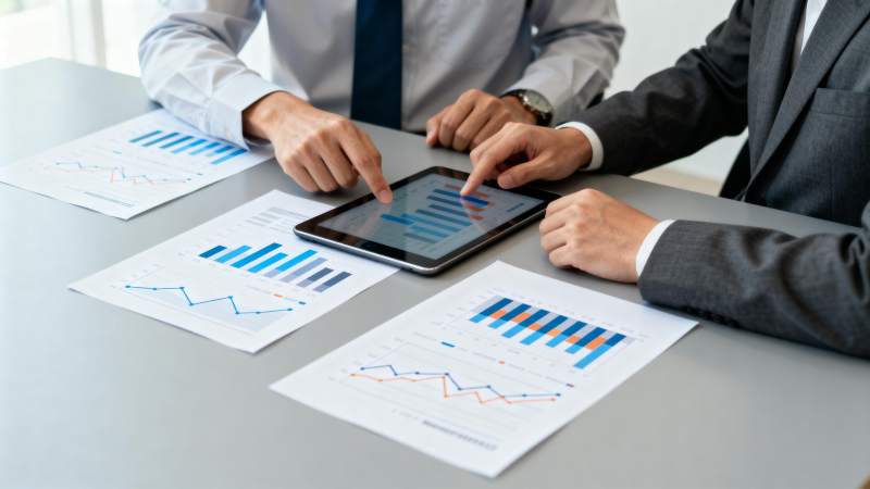 商务会议分析数据图片