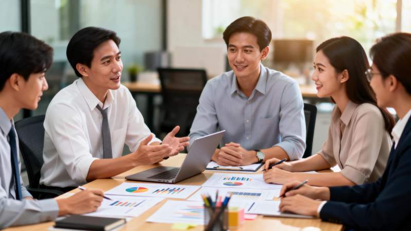 团队协作讨论会议图片