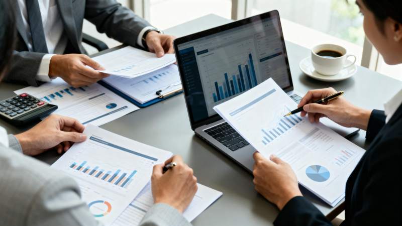 商务会议分析数据图片