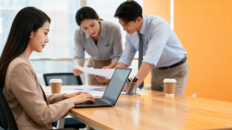 团队协作办公场景图片