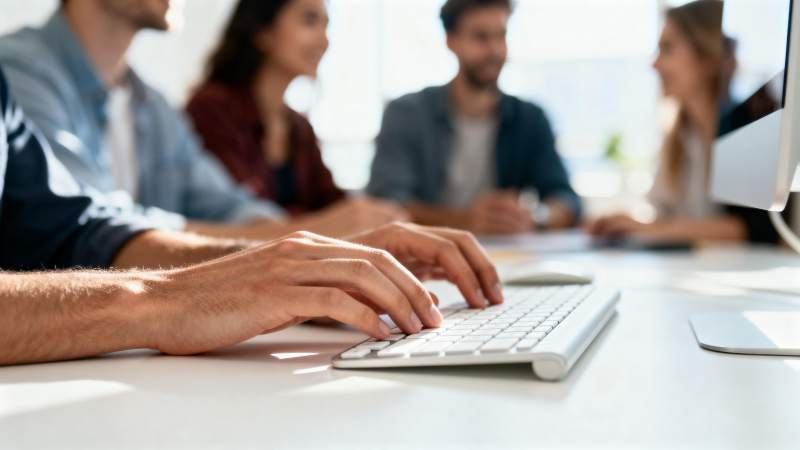 团队协作办公场景图片