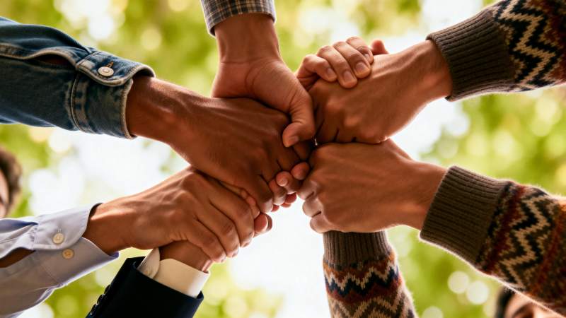 团结一心 携手共进图片