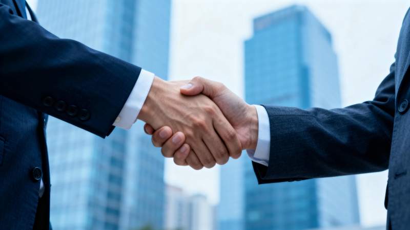 商务握手合作图片