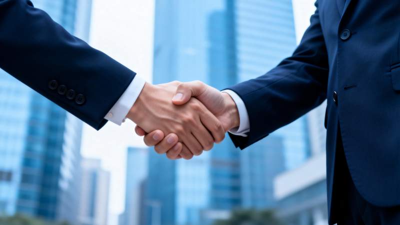 商务握手合作图片