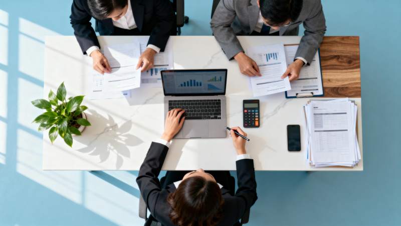 商务会议进行中图片