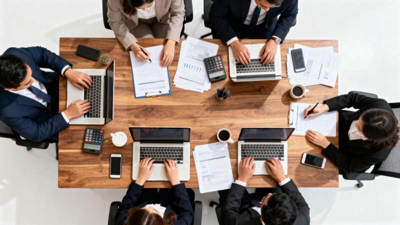 商务会议进行中图片