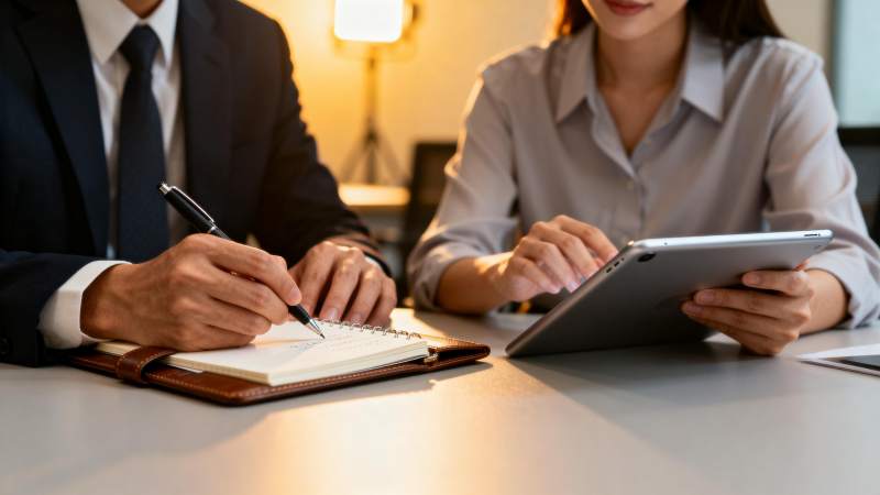 商务洽谈现场图片