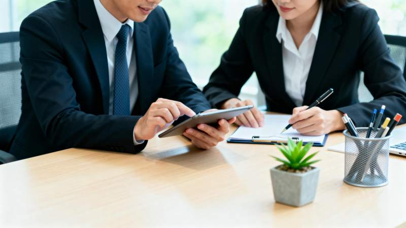 商务洽谈现场图片