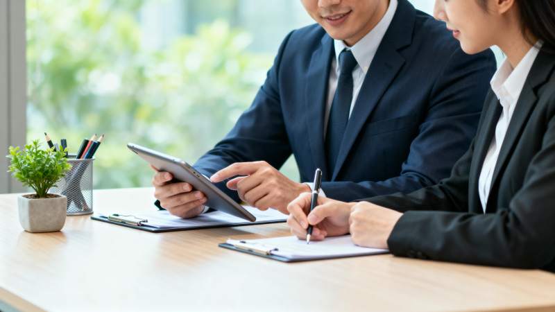 商务会议讨论中图片