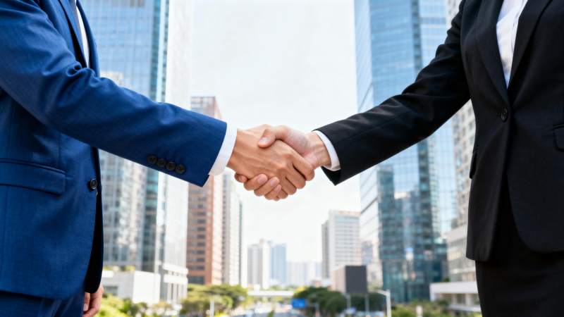 商务握手合作图片