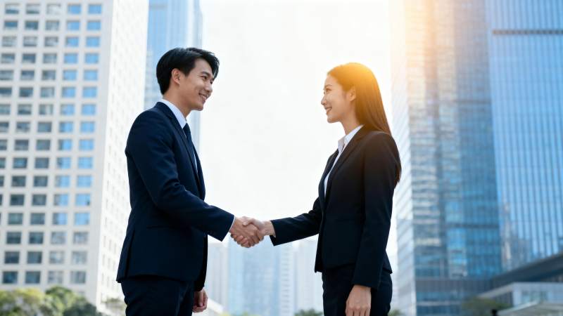 商务握手 合作双赢图片