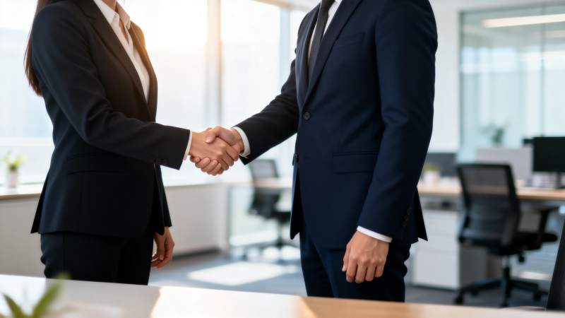 商务握手合作图片