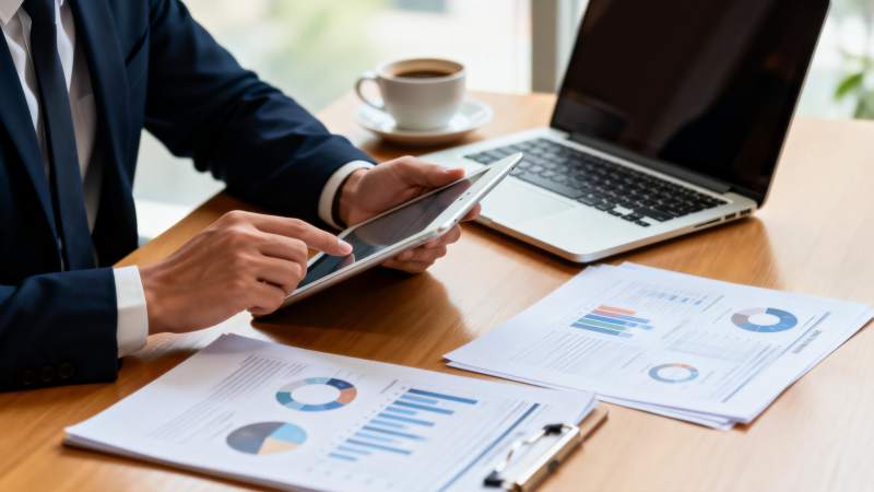 商务人士办公场景图片