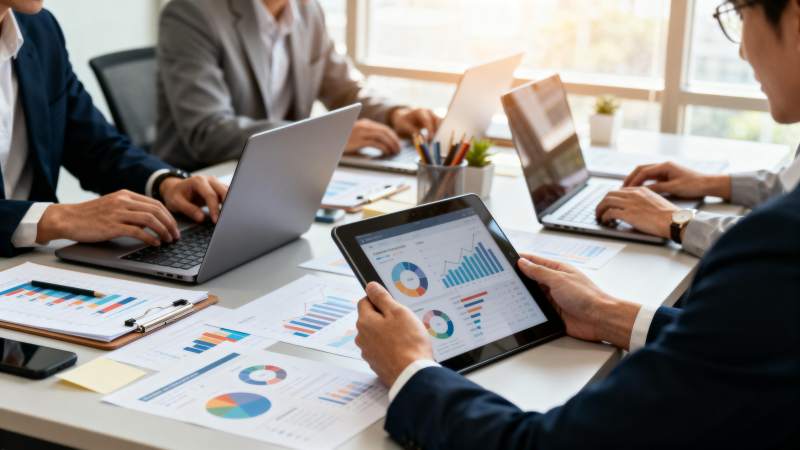 商务会议数据分析图片