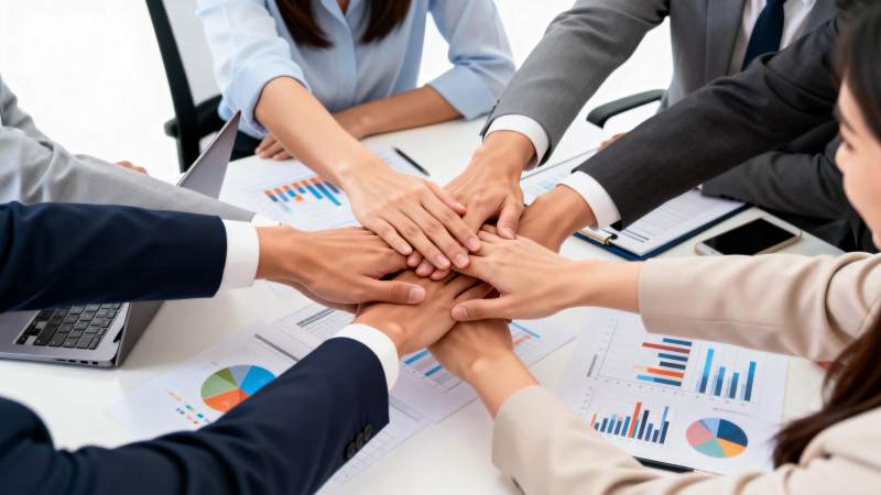 团队协作共进图片