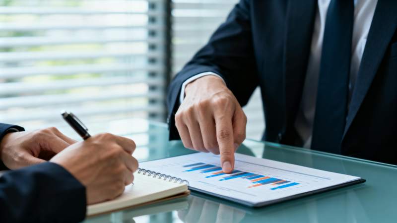 商务洽谈分析图表图片