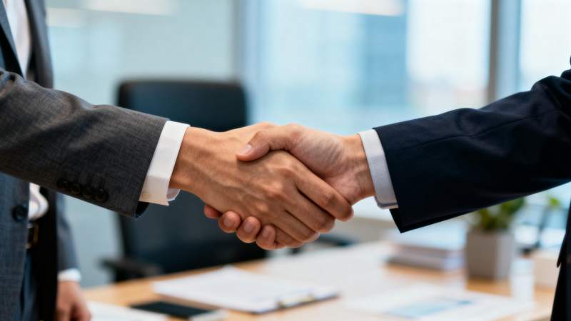 商务握手合作图片