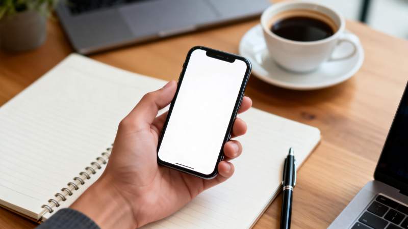 手机办公场景图片