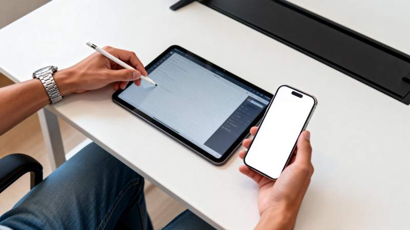 平板手机协同办公图片