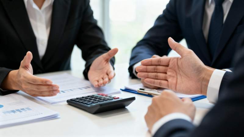 商务洽谈现场图片