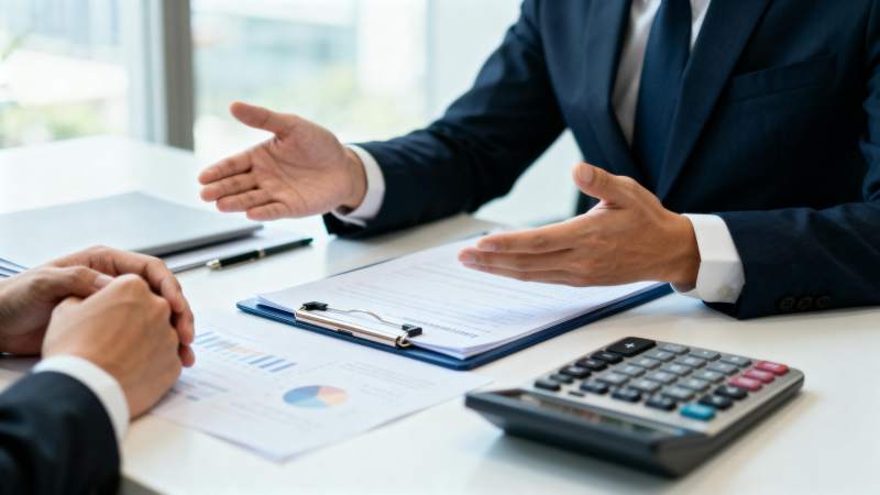 商务洽谈现场图片