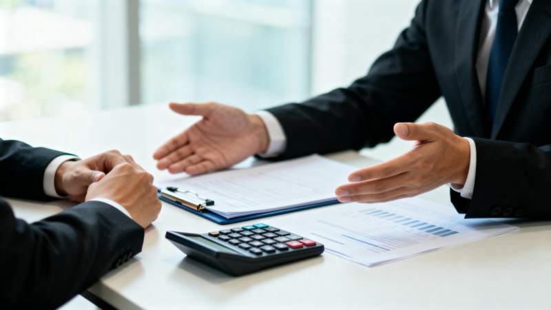 商务洽谈现场图片