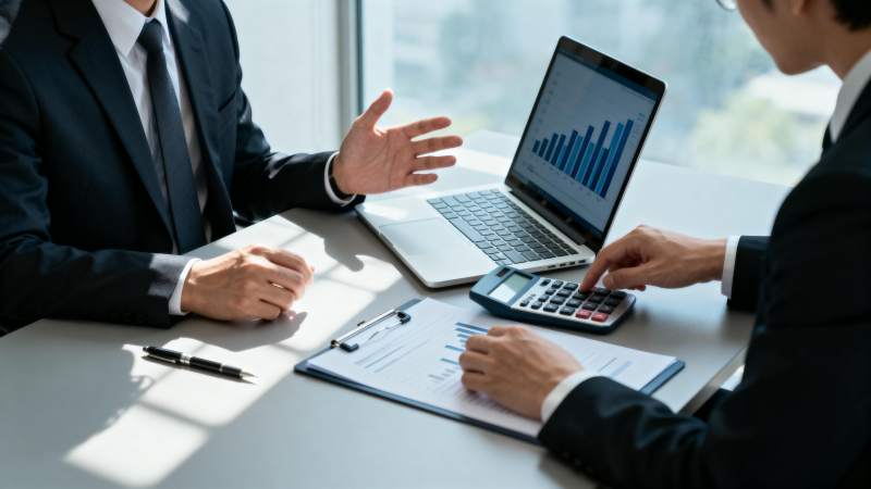 商务洽谈现场图片