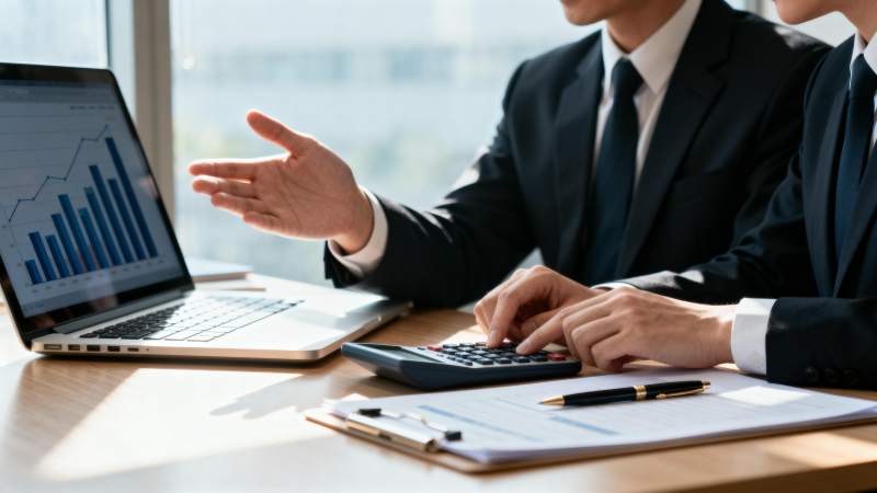 商务会议分析数据图片