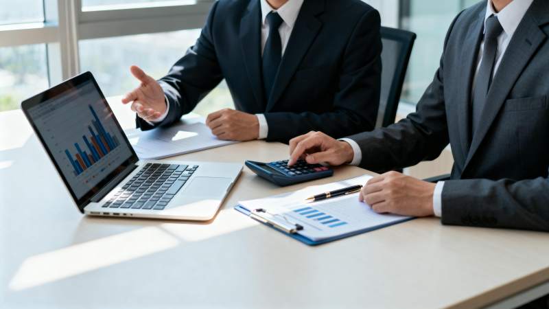 商务会议讨论图表图片