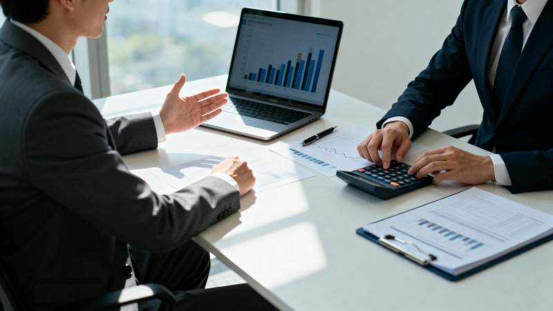 商务洽谈现场图片