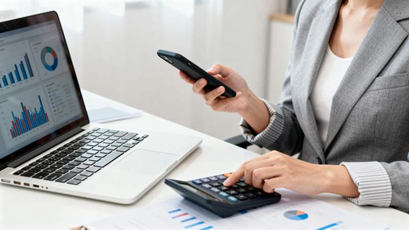 办公桌前专注工作图片