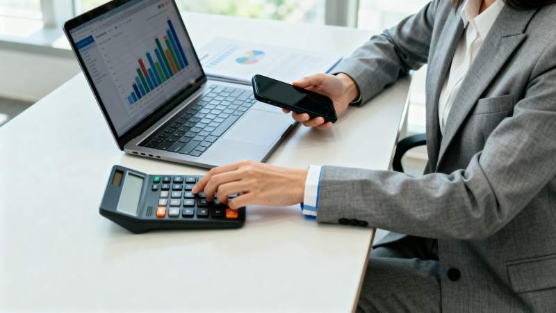 商务人士办公计算图片