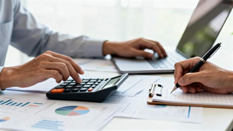 财务分析工作场景图片