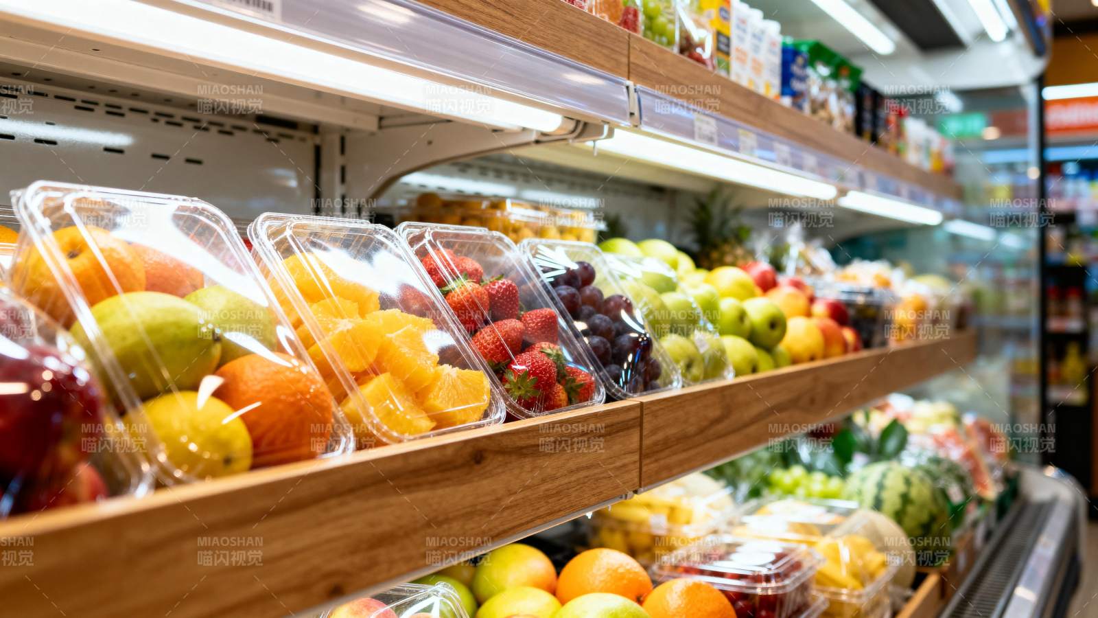 新鲜水果陈列柜图片
